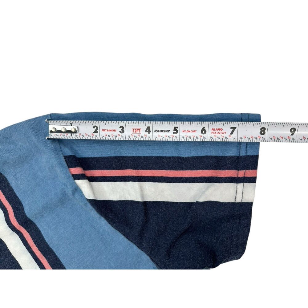Hollister Striped Embroidered Graphic Short Sleeved Men’s T-Shirt Size Large - Picture 8 of 11
